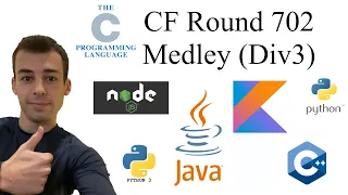 Programming Contest Language Medley (Codeforces Round 702 Solutions)