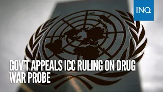 Gov’t appeals ICC ruling on drug war probe