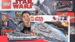 Lego Star Destroyer Review Time Lapse Speed Build 75190 Star Wars First Order