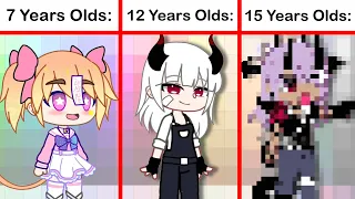 How Different Ages Makes a Gacha Club OC: 🙂🤏