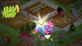 Hay day Glitch | 5' Diamond Grey's Gift Box | Hay day Gameplay Level 90 🎁