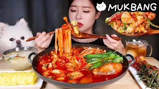 빨간낙지전골 🔥칼국수 가득! 계란말이 파김치 물김치(feat. 볶음밥) 먹방 | SPICY OCTOPUS STEW ★ NAKJI-JEONGOL & NOODLES MUKBANG