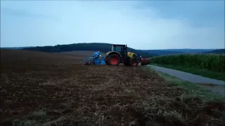 Raps Säen 2015 mit Claas Arion 530 und Lemken Saphir 7