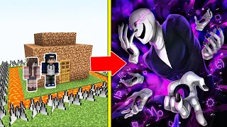 BÁC GASTER Tấn Công Nhà Được Bảo Vệ Bởi bqThanh và Ốc Trong Minecraft