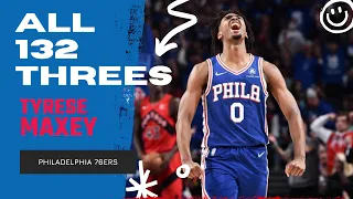 Tyrese Maxey ALL 132 Three-Pointers From 2021-22 NBA Regular Season | King of NBA
