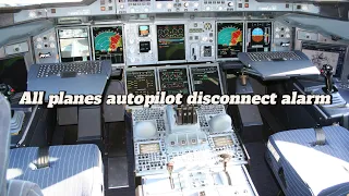 All planes autopilot disconnect alarm