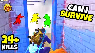 😱 OMG !! STUCK INSIDE THIS SMALL TOWER AND EVERYWHERE IS PRO ENEMIES *SUPER INTENSE*