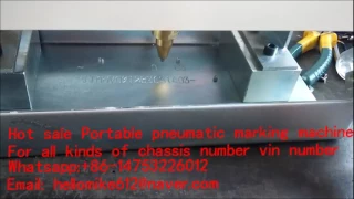 how to punch chassis number with portable marking machine car chassis number Punching VIN Tools