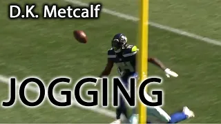 DK Metcalf Jogging - Seahawks Receiver Gets Ball Punched Out For Fumble