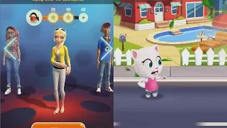 Who is the Best Hloya or Angela? (Miraculous Ladybug VS Talking Tom Gold Run)