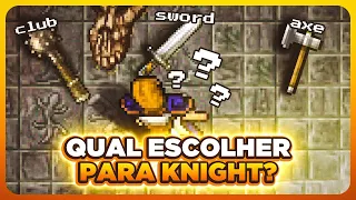 Qual Knight escolher: Sword, Axe ou Club? l Tibia Tips