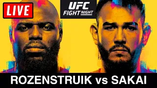 🔴 UFC Vegas 28 Live Stream - ROZENSTRUIK vs SAKAI Watch Along Reactions