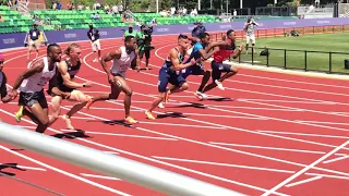 Devon Allen (13.26) WINS 2021 U.S. Olympic Track & Field Trails 110m Hurdles, 1st Round Heat 3