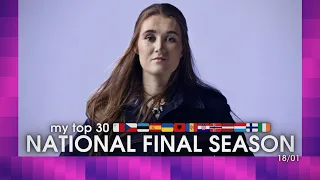 🇸🇪 EUROVISION 2024 | NATIONAL FINALS SEASON | MY TOP 30 (18/01)