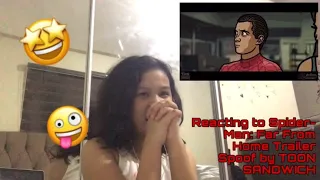 Reacting to Spider-Man: Far From Home Trailer Spoof by TOON SANDWICH