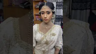 Modern kandiyan Bridal dressing done by Salon Thakshi.