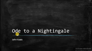 Ode to a Nightingale - John Keats