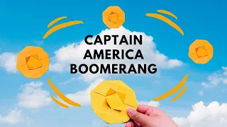Captain America Paper Boomerang | It Really Comes Back!