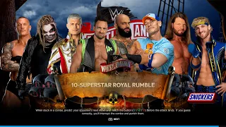 10 Men Royal Rumble Match || #wwe2k24 #viral #gaming