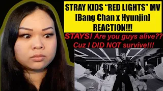 STRAY KIDS "RED LIGHTS" M/V REACTION! // Chris and Hyunjin ARE NOT MESSING AROUND!!
