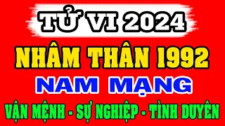 Tử vi tuổi NHÂM THÂN 1992 Nam Mạng năm 2024  - Xem Vận Mệnh, Công Việc, Tình duyên, Sức khỏe