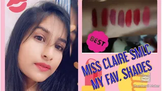 Miss claire soft matte lip creme*** swatches** My FAV shades for indian skin