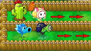 Team Spikes vs Team Pea vs 999 Giga Gargantuar vs Dr.Zomboss - Plants vs Zombies