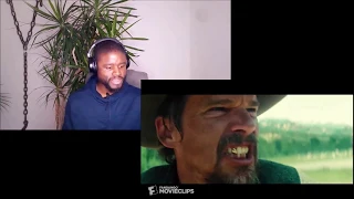 The Magnificent Seven (2016) - Town Shootout Scene -REACTION!!!!