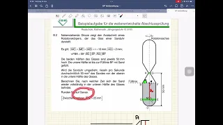 AP Mathematik II Realschule Bayern Beispielaufgabe Rotationskörper