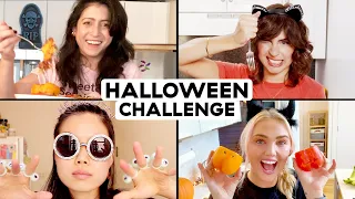 Zoom Call Cooking Challenge: Amateurs Try To Make Jack-O'-Lantern Stuffed Peppers