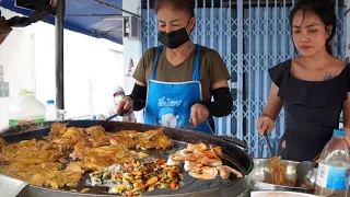 The Best seafood Omelette and Seafood Pad Thai in Bangkok - Non Stop Order | Thai Street Food