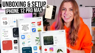 Распаковка iPhone 12 Pro Max и оформление телефона в iOS 14