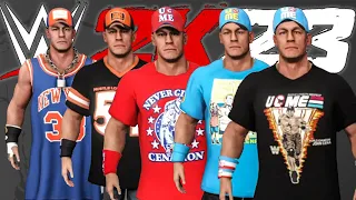 JOHN CENA WRESTLEMANIA ATTIRES (20-39) | WWE 2K23