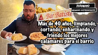 Almorzamos en el Bar Batiste, precio insuperable en su maravilloso y emblemático bocata de calamares