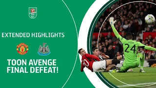 😱 RED DEVILS OUT! | Manchester United v Newcastle United Carabao Cup extended highlights