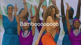 Shakira - Bamboo (lyrics video)