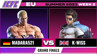 Madara521 (Geese) vs. K-Wiss (Hwoarang) -  ICFC TEKKEN 7 EU: Summer 2023 - Week 2 Grand Final