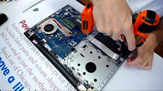 Dell Inspiron 15 5000 series broken charge port power jack repair how to fix laptop disassembly