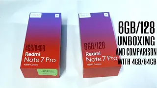 Redmi Note 7 Pro 6gb/128gb Unboxing and comparison with 4gb/64gb |Hindi|