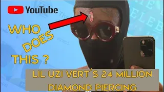 Lil Uzi Vert gets a Diamond Pierced in his Forehead