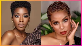 20 Youthful Short Natural Haircuts for Black Women Over 50