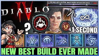 Diablo 4 - New Ultimate BILLION DAMAGE Super Speed Sorcerer Build - INSANT Uber Lilith & T100 Guide!