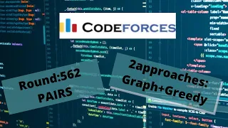 Codeforces Round 562: (B) PAIRS| 2 different approaches| QUITE AMAZING!
