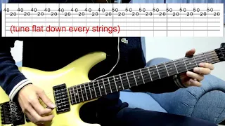 How to play: Intro - Nineteen Eighty - Joe Satriani - beat-based Tab played slowly with Metronome