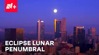 Así fue el eclipse lunar penumbral 2024 en CDMX - Las Noticias