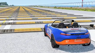 Cars vs 100 Speed Bumps #4 – BeamNG Drive | CrashBoomPunk