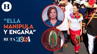 Xóchitl Gálvez acusa a Claudia Sheinbaum de usar a la Virgen de Guadalupe con tintes políticos