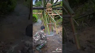 A primitive waterwheel I made