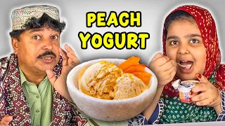 Tribal People Try Peach Yogurt For The First Time