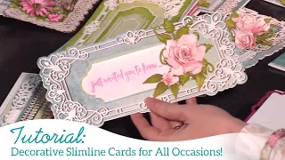 Decorative Slimline Cards for All Occasions!